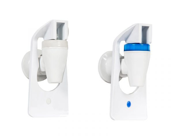 Touch Free Push Taps for your Water Cooler limits the contact made with the water cooler. Just push the cup or bottle at Push Tap to fill with water. Purchase from Aquaone Australia